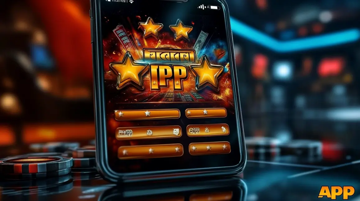 In a packed stadium, a woman holds a phone showing the KING1 app, your all-access pass to live sports betting and instant, in-play wagers on every game.